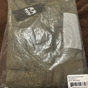 Kuiu base camp full zip men’s NWT sweater Large Ash Heather